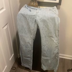 Diesel Low Rise Light Blue Flare & Wide Leg Jeans